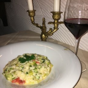 Gluten-free risotto from La Giostra